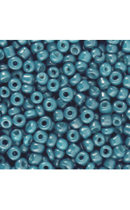Glas rocailles kralen 8/0 (3mm) Adriatic blue